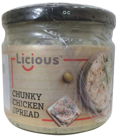 licious spread|chunky spread 250g.